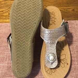 Multi metallic sandal